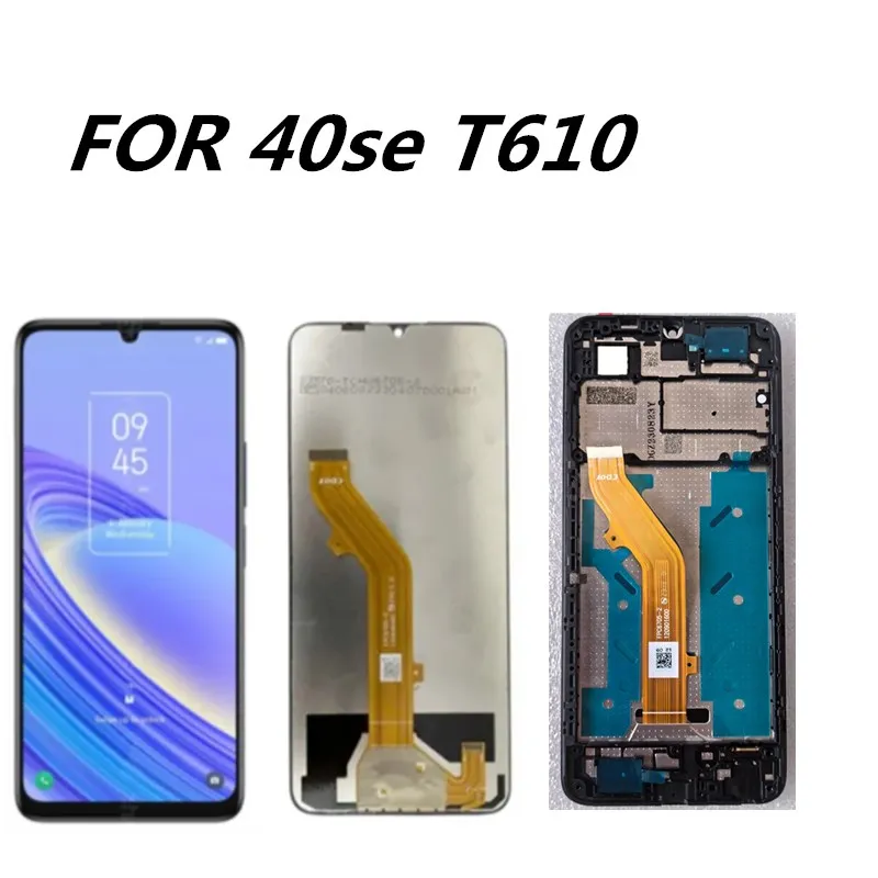 HGJTF Cover per TCL 40 SE/T610K (6.75), Trasparente Morbida TPU Antiurto Telefo