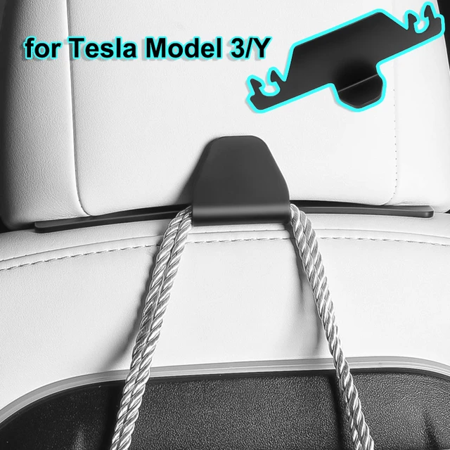 for Tesla Model 3 Y 2023 Interior Accessories Car Seat Back Hook for Rear  Seater Hanger for Bag Headrest Organizer Holder - AliExpress