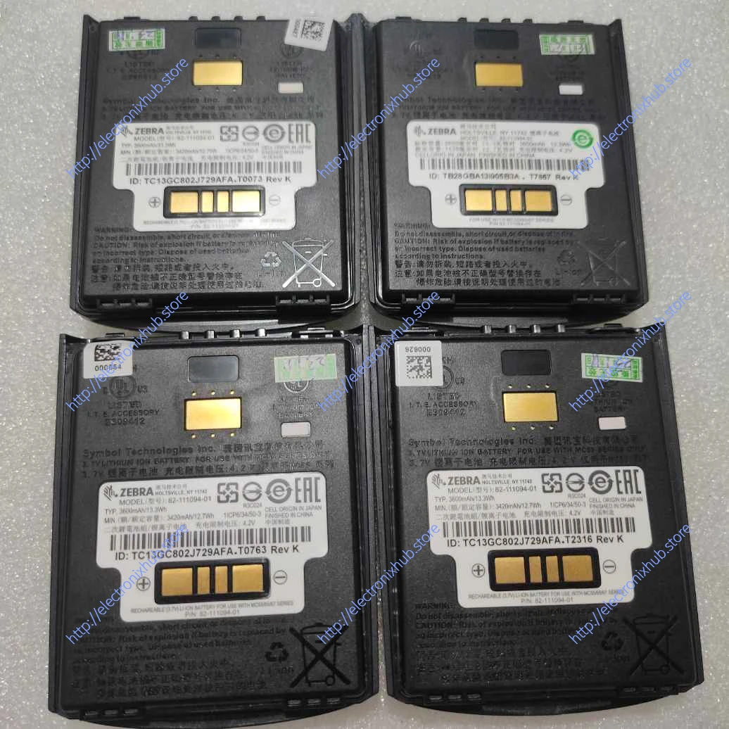 모토로라 심볼 MC55 MC55A MC56 MC65 MC67 MC5590 MC55A0 MC5574 MC659 MC659B 82-111094-01, 3.7V, 3600mAh, 신제품 배터리
