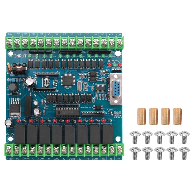 

Programmable Logic Controller FX2N-20MR PLC Industrial Control Board 12 Input 8 Output 24V 5A