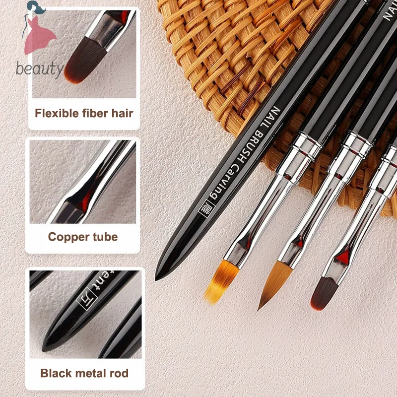 Liner Brush Manicure Professionnel Brushes Tools Nail Glue Phototherapy Pen UV Gel Brush Pen Acrylic Nail Art Painting Drawing