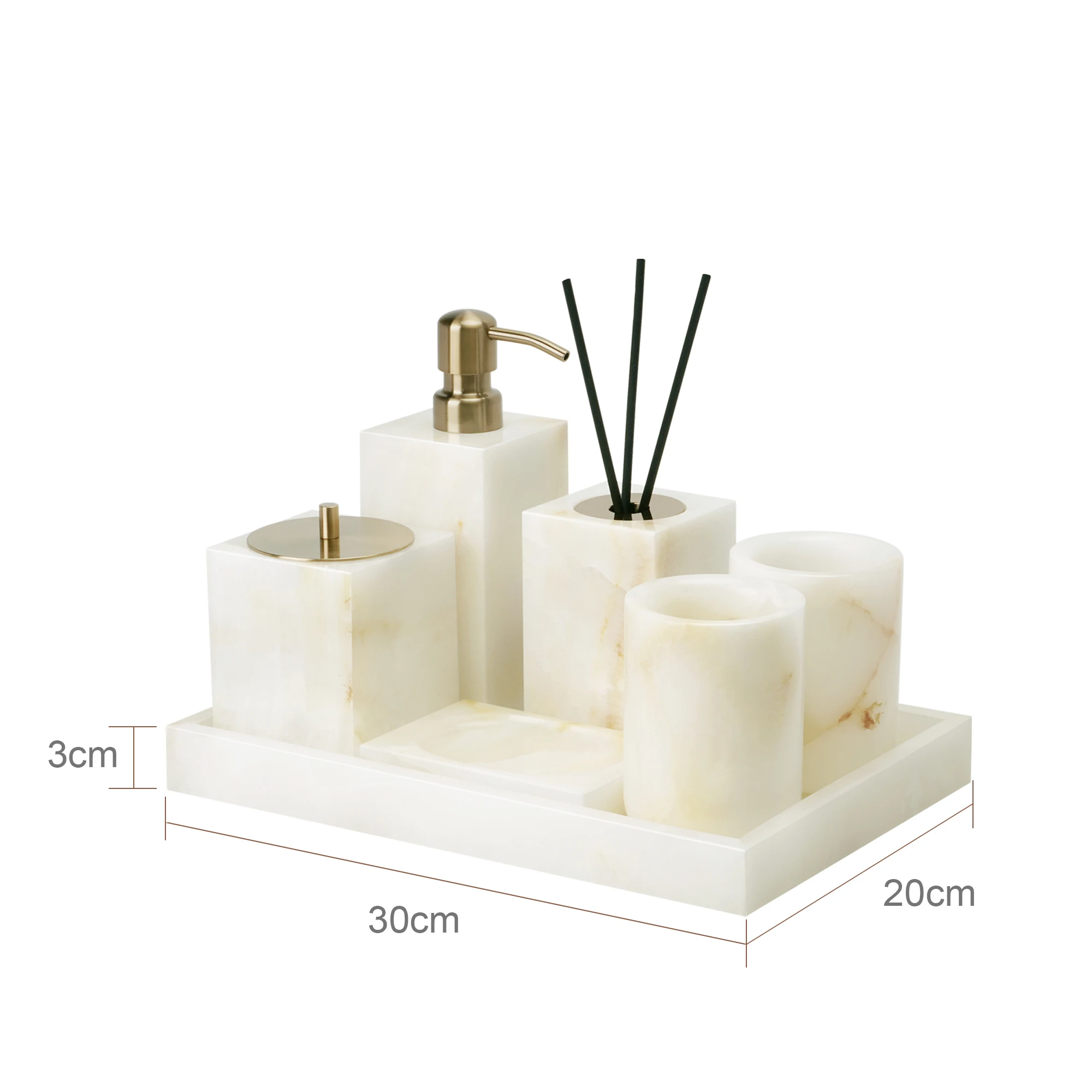 Stone bathroom accessories overview