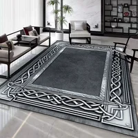 Luxurious Gray Nordic Rug Living Room Decoration Carpet Large Area Soft Lounge Rugs for Bedroom Washable Anti-slip Floor Mat 1