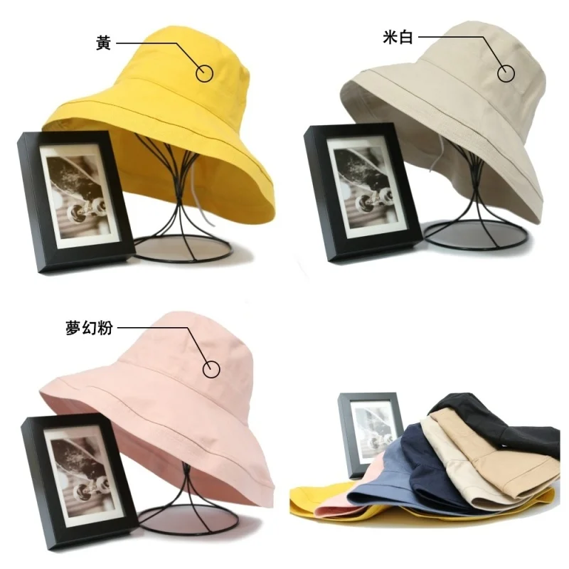 Men Women Bucket Fisherman Hat Wide Brim Safari Cap Visor Sun Protection Hiking UV Protection Summer Outdoor Shade Sun Hat 5