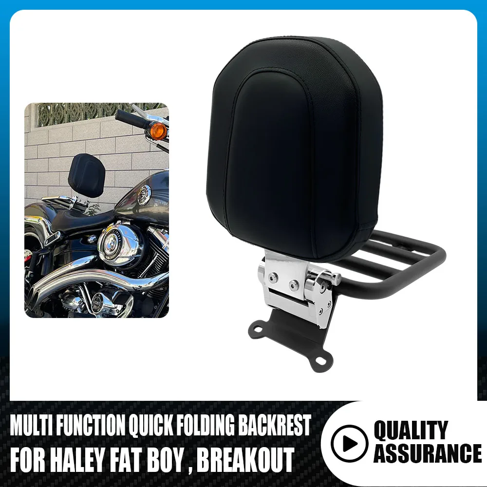 Motorcycle Backrest MultiPurpose Driver Passenger Backrest For Harley