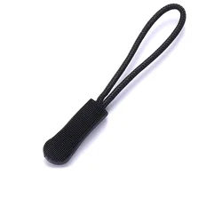 Zipper Pull Replacement Clips - Repair Kit for Bags, Luggage, Tents, and Backpacks (Black)