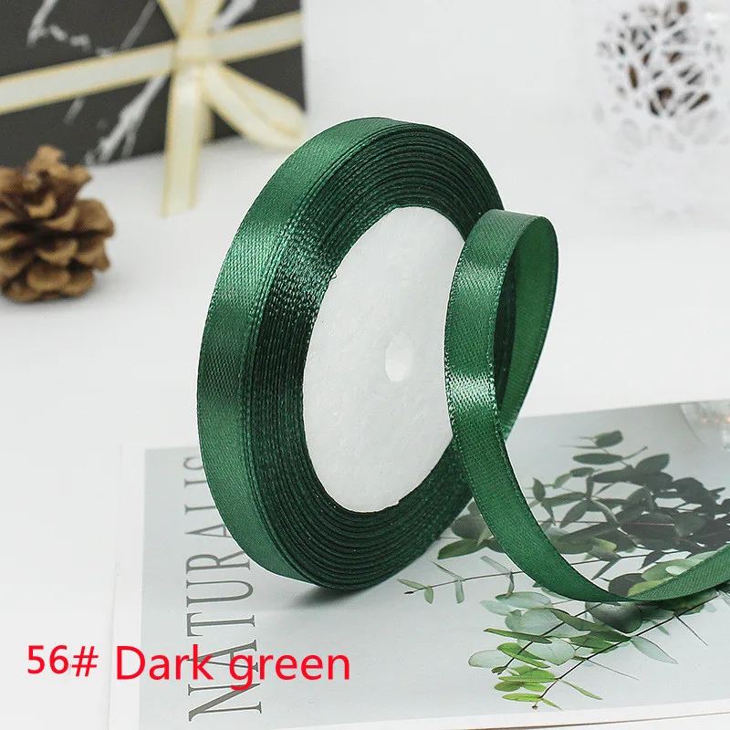 Elegant Satin Ribbon Tapes for Crafting and Decorative Gift Wrapping - 25 Yards, Multiple Widths