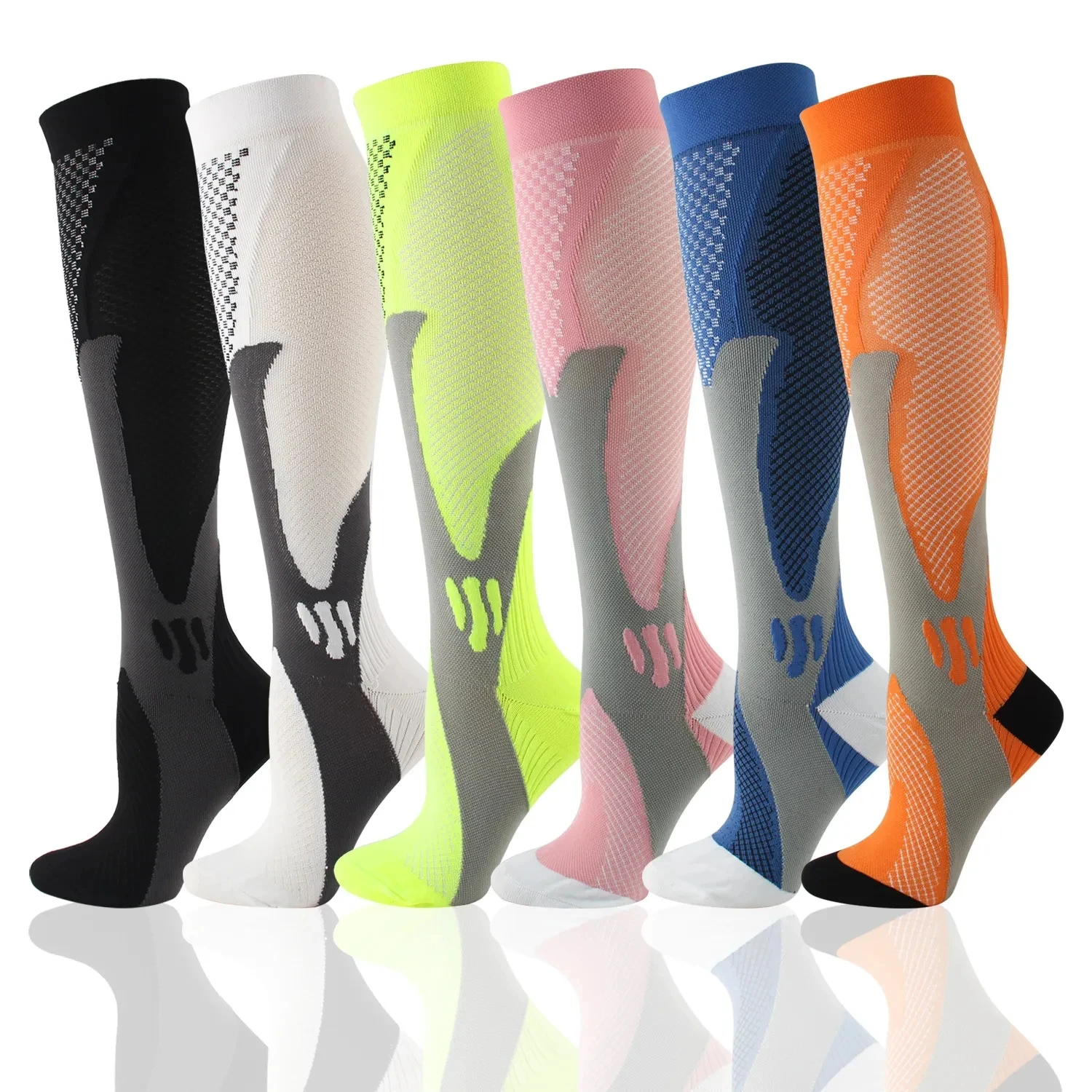 

Men's Compression Socks Football Running Rugby 20-30mmHg Nylon Sports Socks Women's Care Pregnancy Anti Fatigue Varicocele Socks