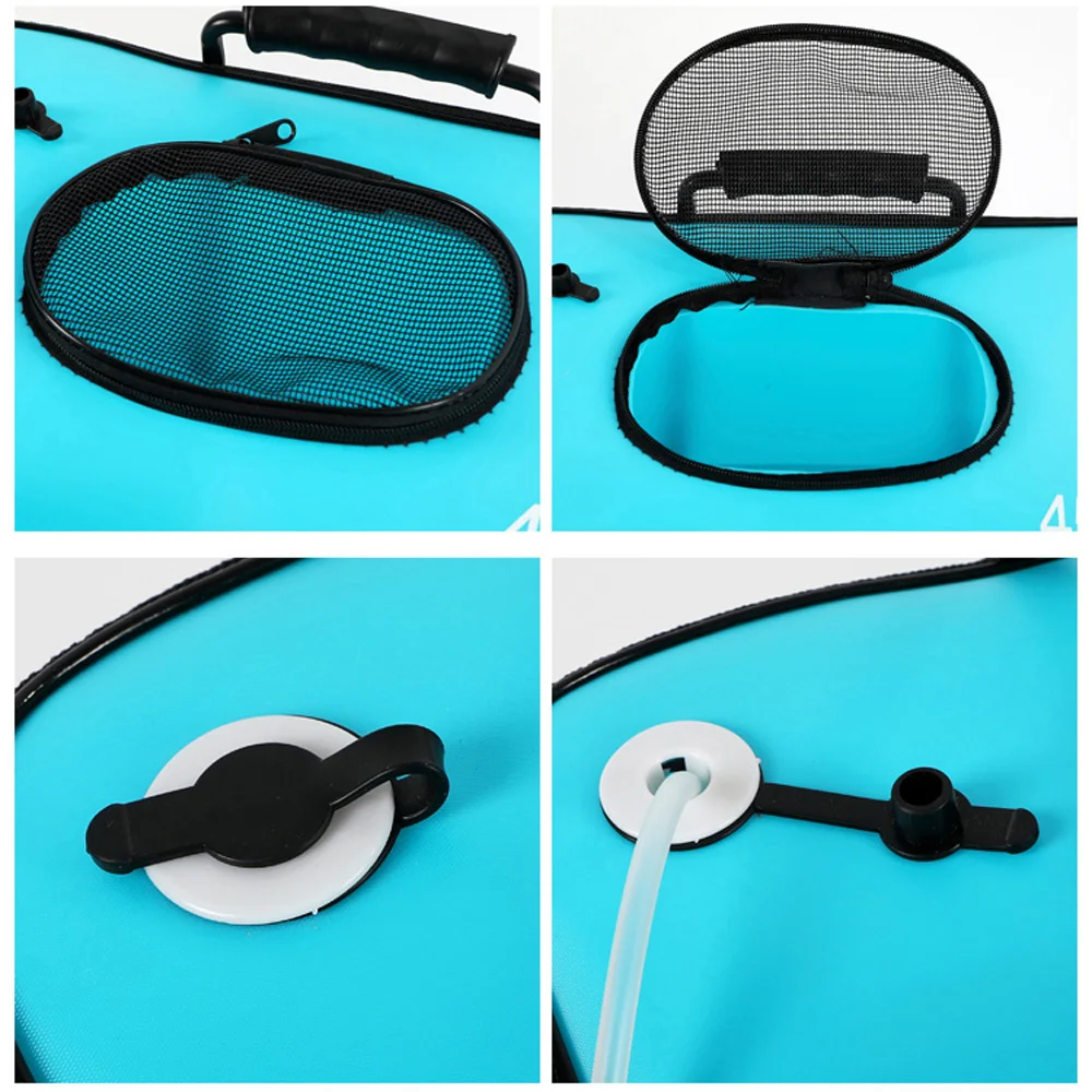 Fishing Bucket 30/40/50cm Tackle Bag with Side Pocket Folding Live Fish Box Outdoor Waterproof Camping Hiking Water Storage Bags - Image 4