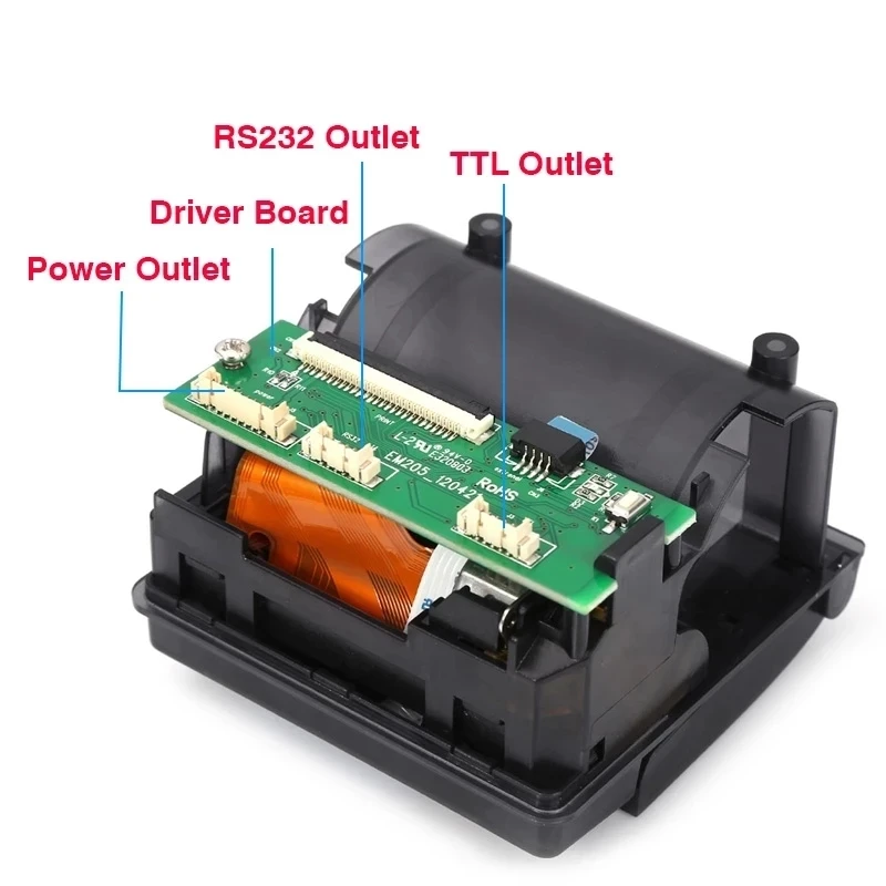 Micro-mini 58mm Embedded Thermal Receipt Printer Ttl+rs232 Panel Compatible Interface Port Inch Thermal Bill Ticket Printer - - AliExpress