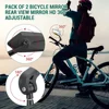 1pair Bike Rear View Mirror Reflector Adjustable Rotatable Handlebar Mirror Clear Rearview Electric Scooter Bicycle Accessorie 4