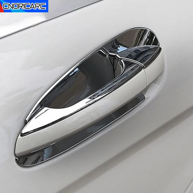 

Внешняя крышка дверной ручки чаши панели углеродного узора для Mercedes Benz C E GLK ML CLA Class W166 W117 X204 W204 автомобильные аксессуары