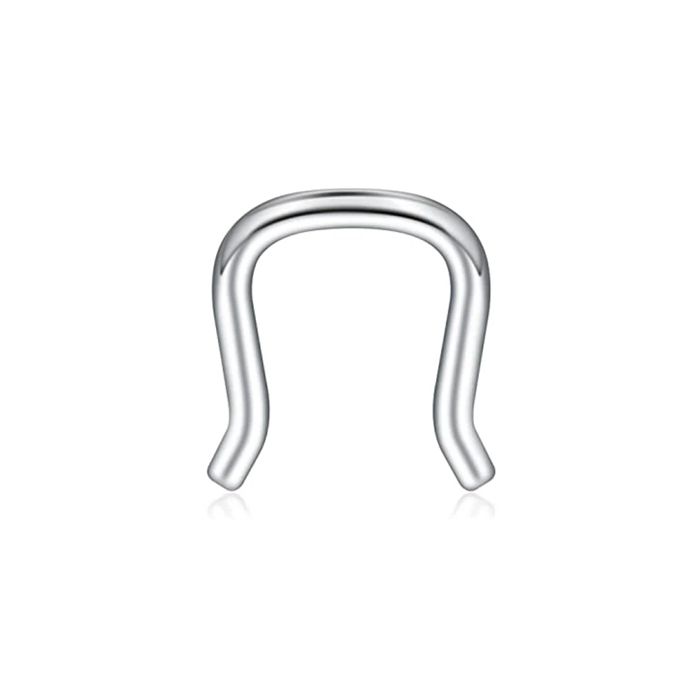 Clear Flexible Septum Retainer Plastic & Surgical Steel Nose Septum Ring Piercing Jewelry For Women Men Sean nose rings,piercing jewelry,nose studs,body piercing earrings,ear piercing jewelry,ear studs,metal jewelry,body piercing jewelry,body jewelry