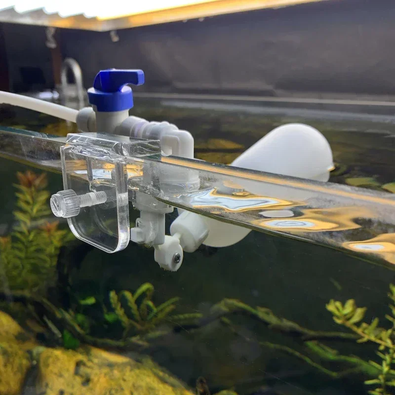Auto Aquarium Water Changer Kit Power Free Fish Tank Float Ball Valve Type Auto Water Filler Level Controller 1/4 Inch aquarium water replenishing tool,water float ball valve