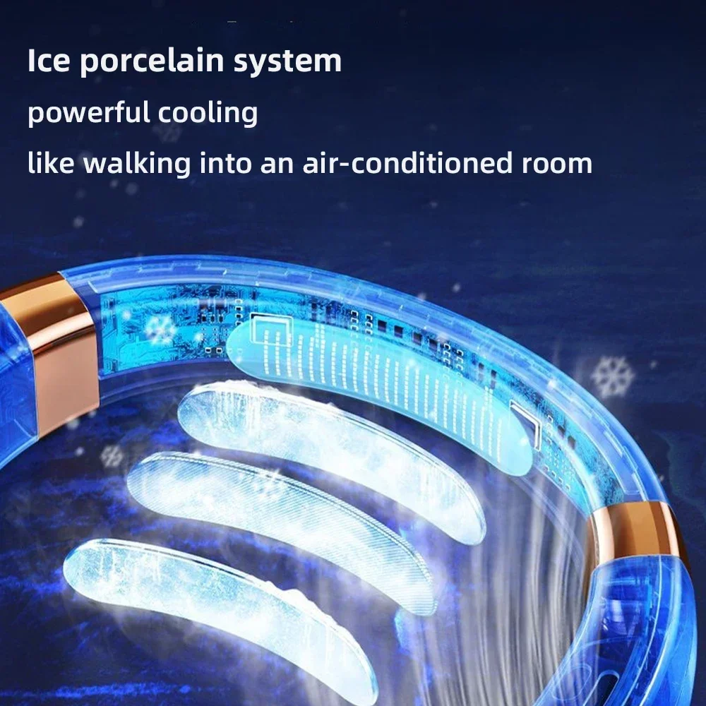 Xiaomi LED Colorful Hanging Neck Fan Digital Display Air Cooler