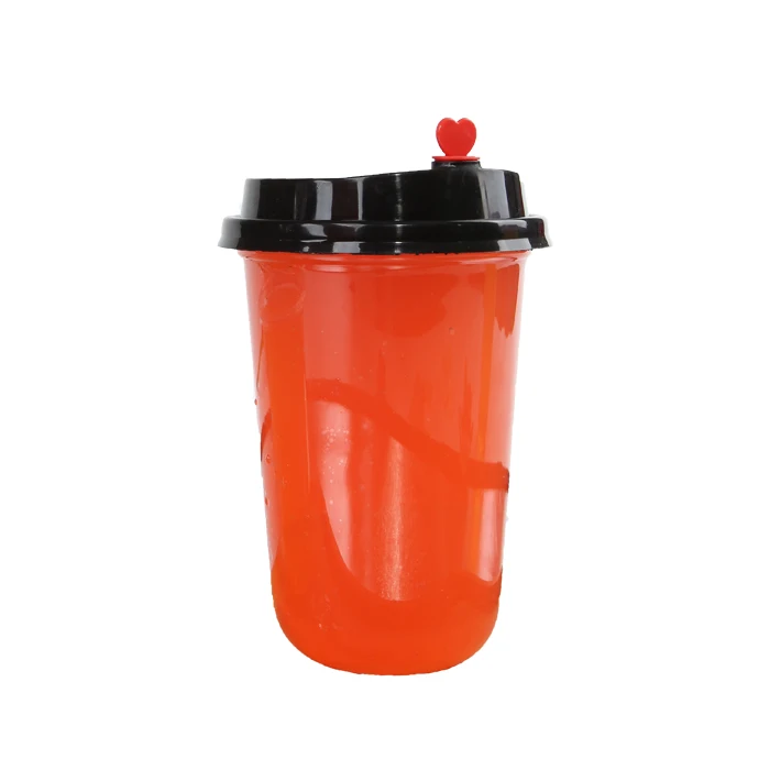 100pcs/pack 360/500/700ml U Shaped Bubble Tea Cup Soft Plastic Boba Tea Cups Dessert Ice Cream Cup Accept Customization