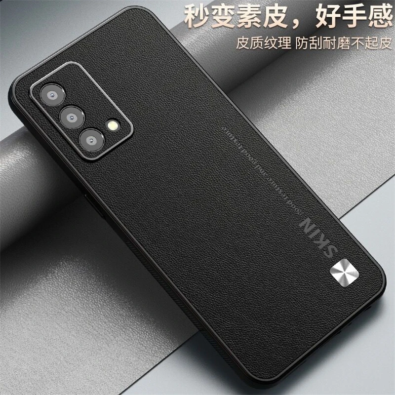 Luxury Leather Shockproof Bumper Phone Case, Stylish and Durable Cover