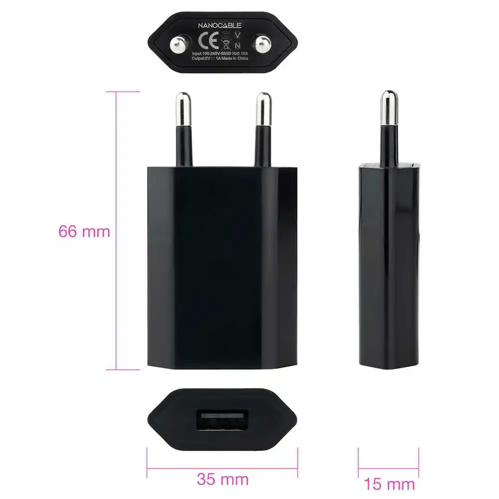 Acheter Chargeur USB Nanocable 5V/1A - Powerplanetonline
