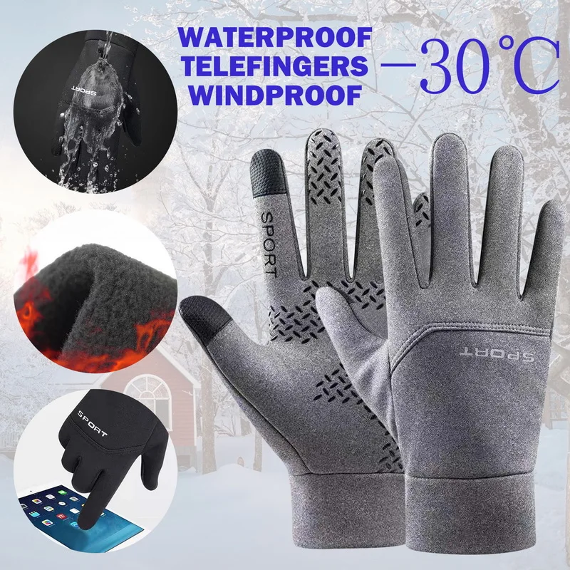 Tanio 2022 zimowe nowe ciepłe rękawiczki polarowe antypoślizgowe wiatroszczelne outdoorowe