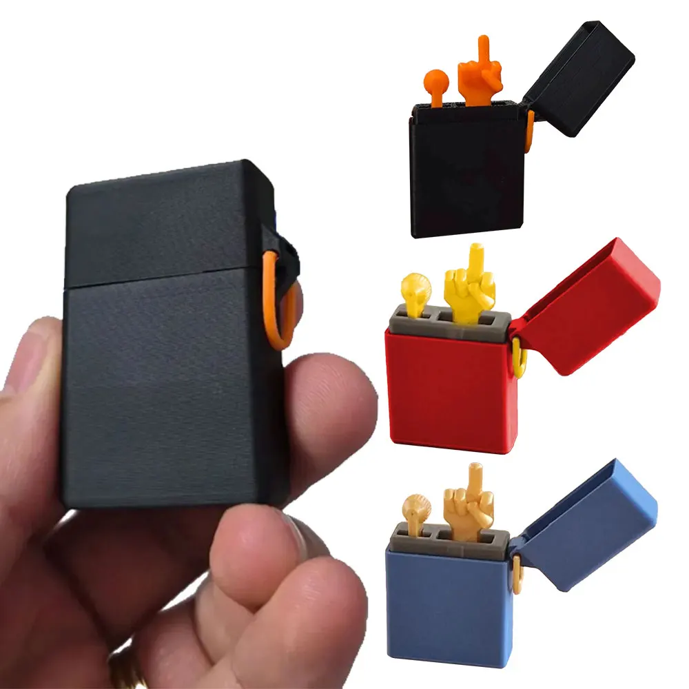 Prank Gift Fun Gag Birthday Gift Box Middle Finger Desk Decoration