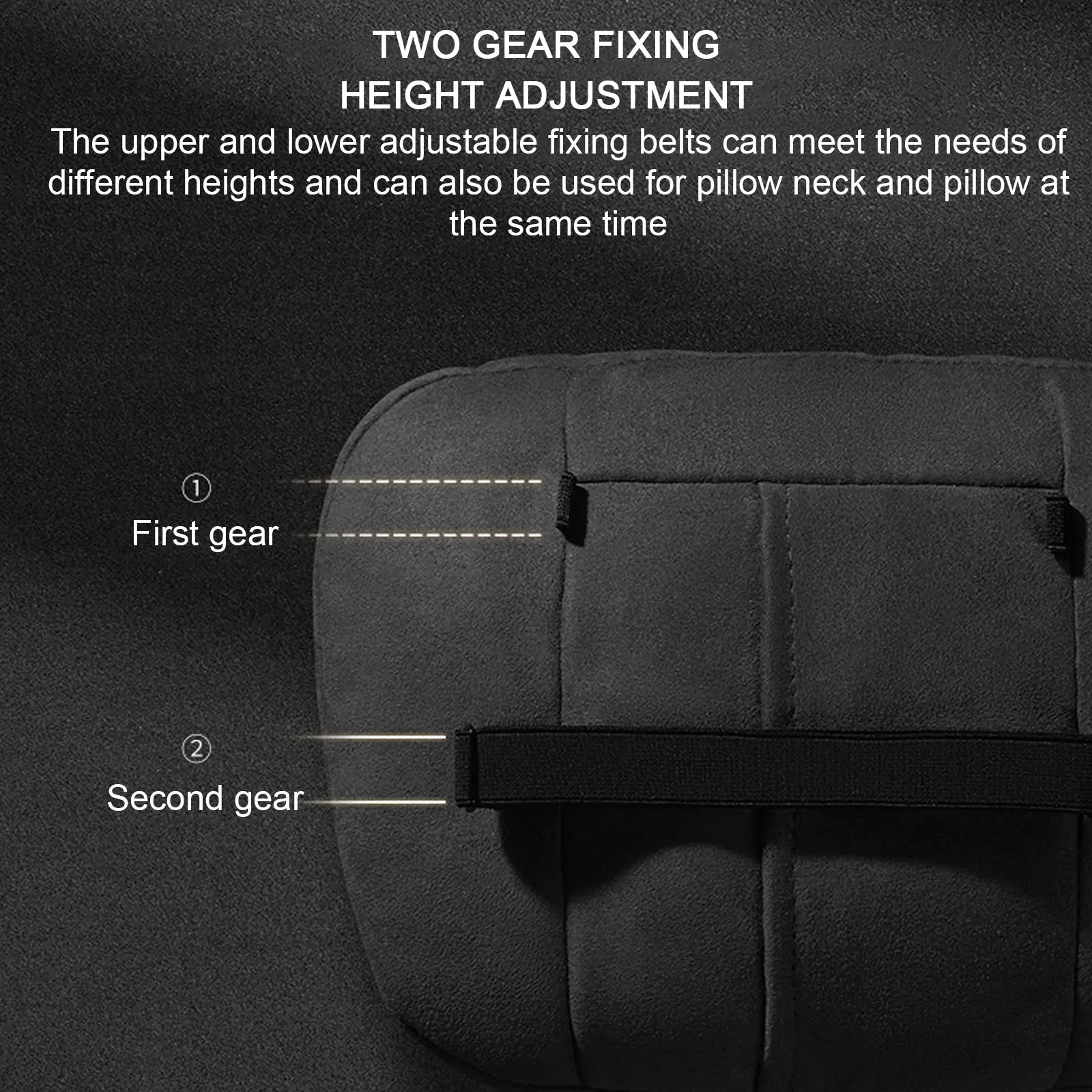 For Porsche Mercedes-Benz Maybach Same Suede Car Seat Memory Foam Lumbar Pillow Cushion Interior Headrest Accessory