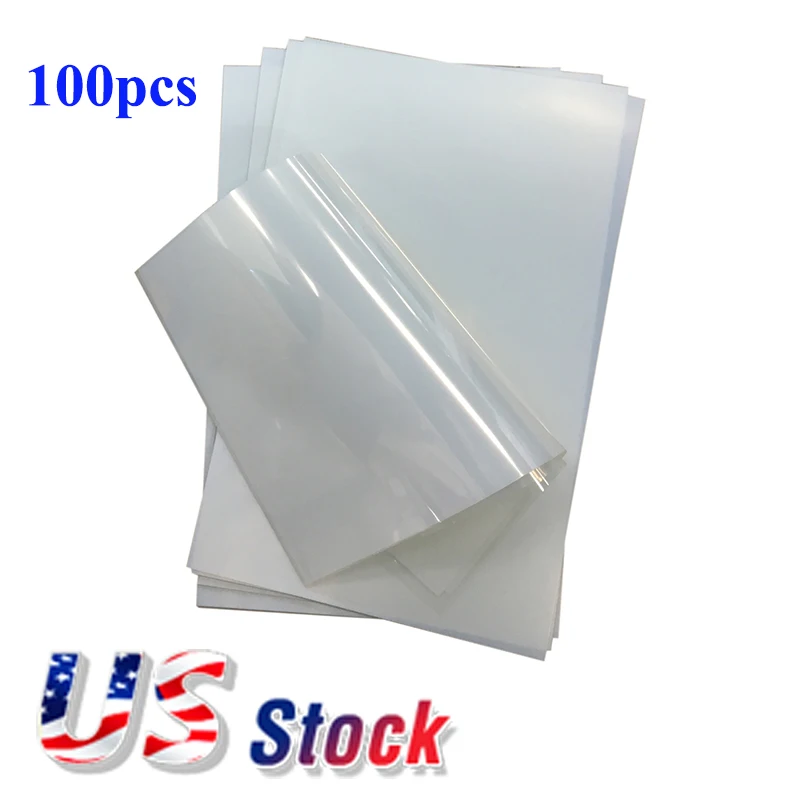 

CALCA 100 Sheets/Pack 8.5" x 11" Waterproof Inkjet Milky Transparency Film Screen Printing Films for Bulk Wholesale US Stock
