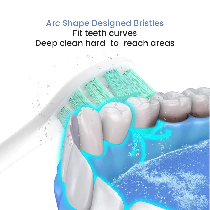 Hot Replacement Brush Heads For Xiaomi Mijia T300/T500/T700 For Sonic Electric Toothbrushes with Caps Sealed Package Soft Heads 4