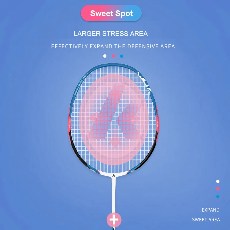 Description Picture 6 of itemKawasaki Original Badminton Practice Rackets Carbon Fiber Lightweight Offensive Badminton Rackets With Shuttlecock