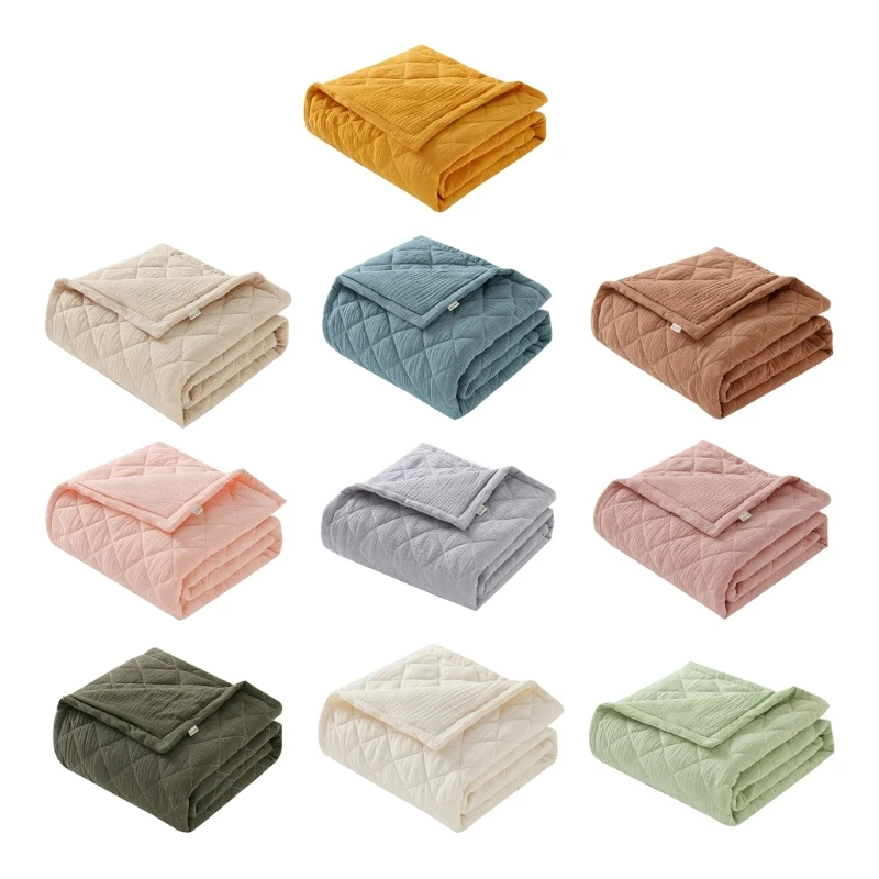Cotton Baby Blanket Soft & Breathable Baby Blanket Lightweight for Newborns & Infants Idealfor Cribs Cradles & Strollers