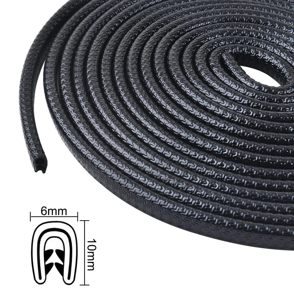 Protezioni Laterali Per Portiere Auto A Forma Di U – Guarnizione In Gomma 300 Cm, Anti Graffio, Antigelo, Per Bordi Porta, Paraurti, Griglia – Colore Nero - 5