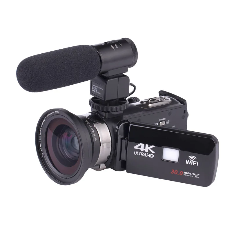 48MP Video Camera 4K CameraVlogging 48 Million Pixels Recorder WIFI NightShot Cam Time-lapse Touch Screen Camcorder For Youbute