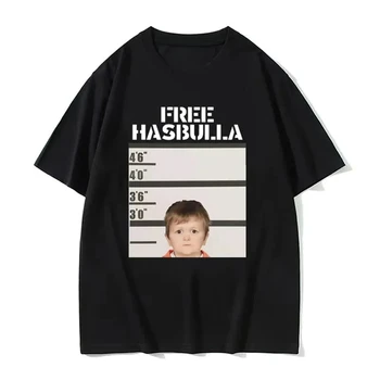 Funny Hasbulla Meme Graphic T Shirt for Men Women Fashion Oversized Tee Shirt WomenShort Sleeve T-shirt Streetwear Y2k Top 1