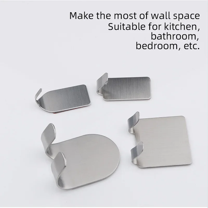 Razor Holder Razor Storage Box Stainless Steel Razor Bracket for Men's Shaver Holder Shelf Bathroom Razor Holder Wall Adhesive Storage Hook Kitchen Hanger Rack