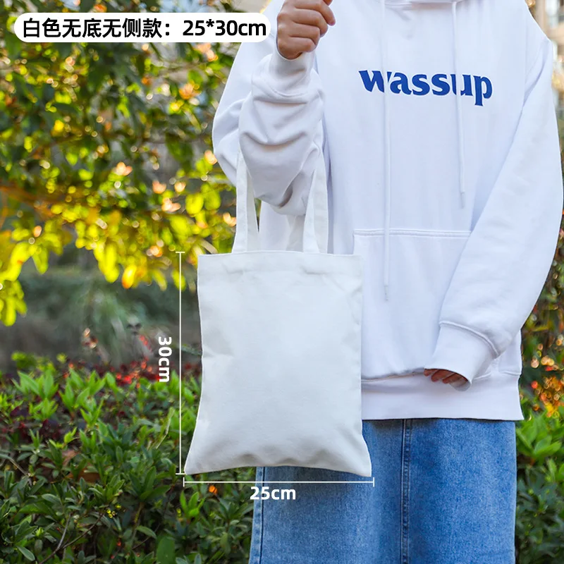 حقيبة تسوق قماشية مخصصة مع حقيبة يد قطنية بسحاب حقيبة ركاب طباعة شعار حقيبة الشركات حقيبة صديقة للبيئة