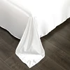Bonenjoy 1 pc Bed Sheet for Summer Ice Cool Fabric Top Sheets Satin Smooth Flat Bed Sheet for Double Bedding (no pillowcase) 6