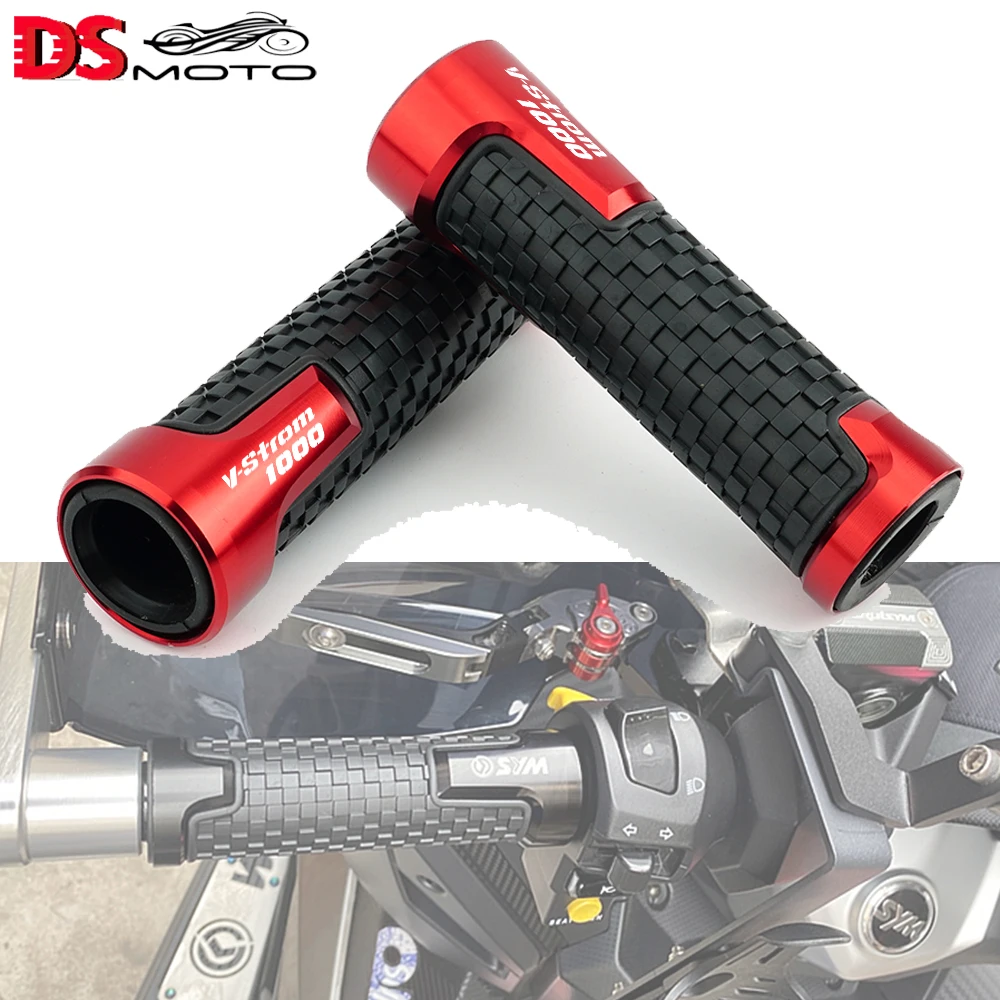 

For Suzuki VSTROM VSTROM1000 DL1000 V-Strom 1000 XT ABS 2014-2023 Handle Bar Grips 7/8" 22MM Motorcycle CNC Aluminum Accessories
