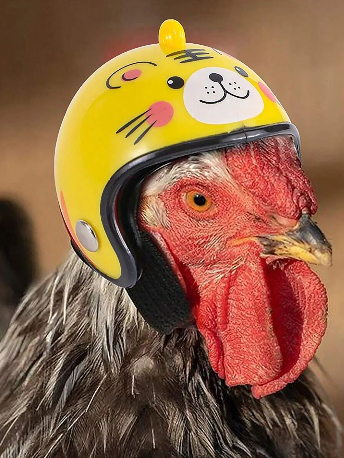 1pc-Adjustable and Stylish Rainproof Safety Helmet-A Safe and Comfortable Helmet Suitable for Friends with Feathers-random