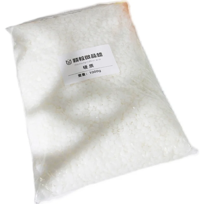 DIY Wax Material 500g/1000g Bag Soft/hard Microcrystalline Wax DIY Handwork Creative Modeling Aromatherapy Candle Material Decorating Wax Furniture Beeswax Candle Making Wax Wood Care Wax