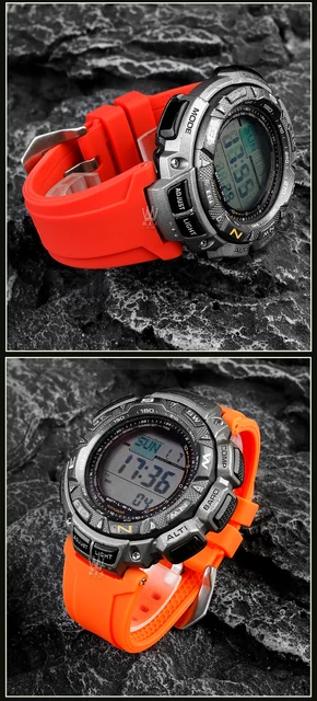 Fur casio PRW 1500 PRG 130Y PRG 240 PRW 1500Y PRW 1500 harz silikon kautschuk armband protrek serie sport armband manner armband AliExpress