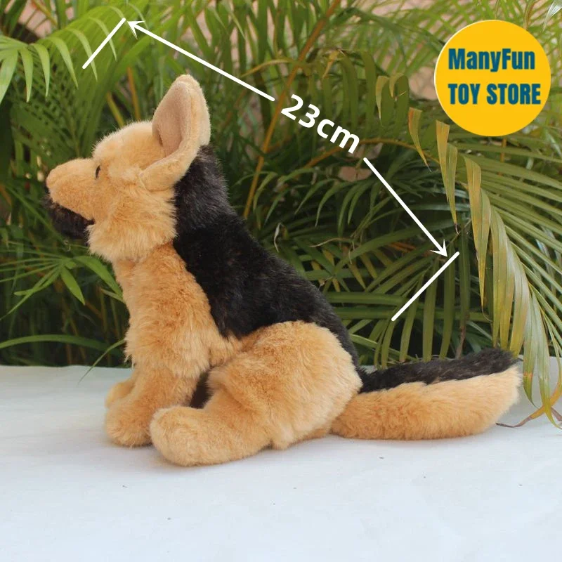 Realistic German Shepherd Dog High Fidelity Anime Cute Plushie Wolfhound Plush Toys Lifelike Animals Simulation Stuffed Doll 2
