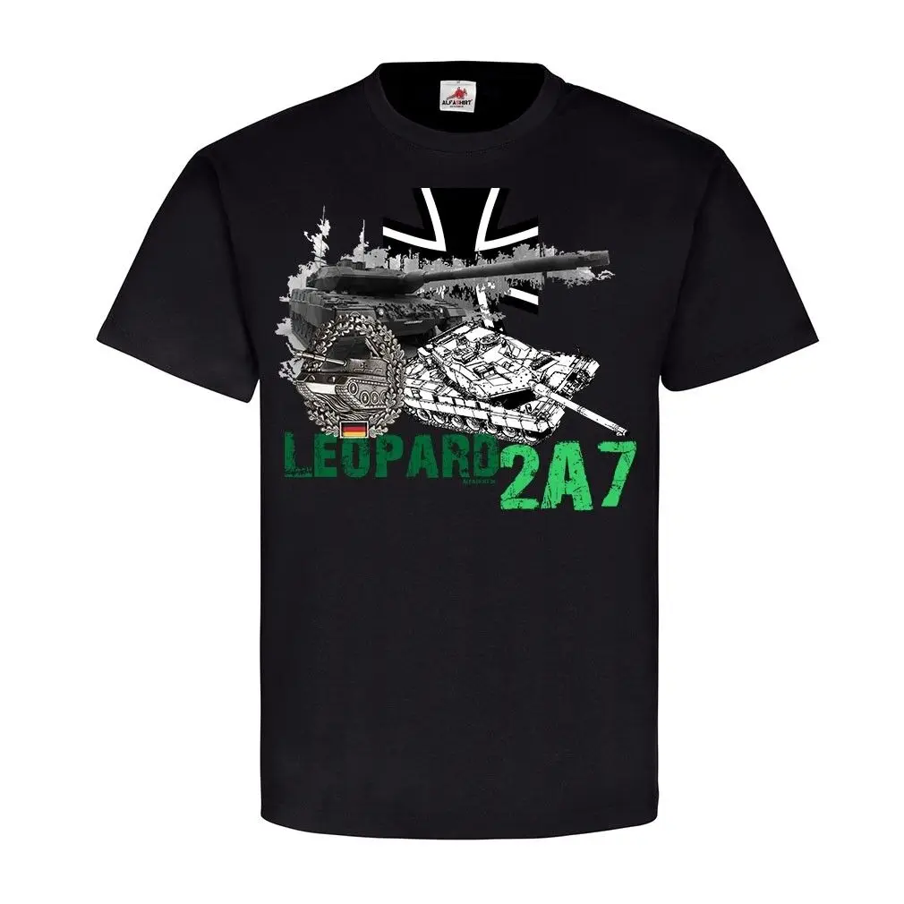 Леопардовые майки 2A7 BW группа Leo PzBtl компания боевые майки футболка #21409