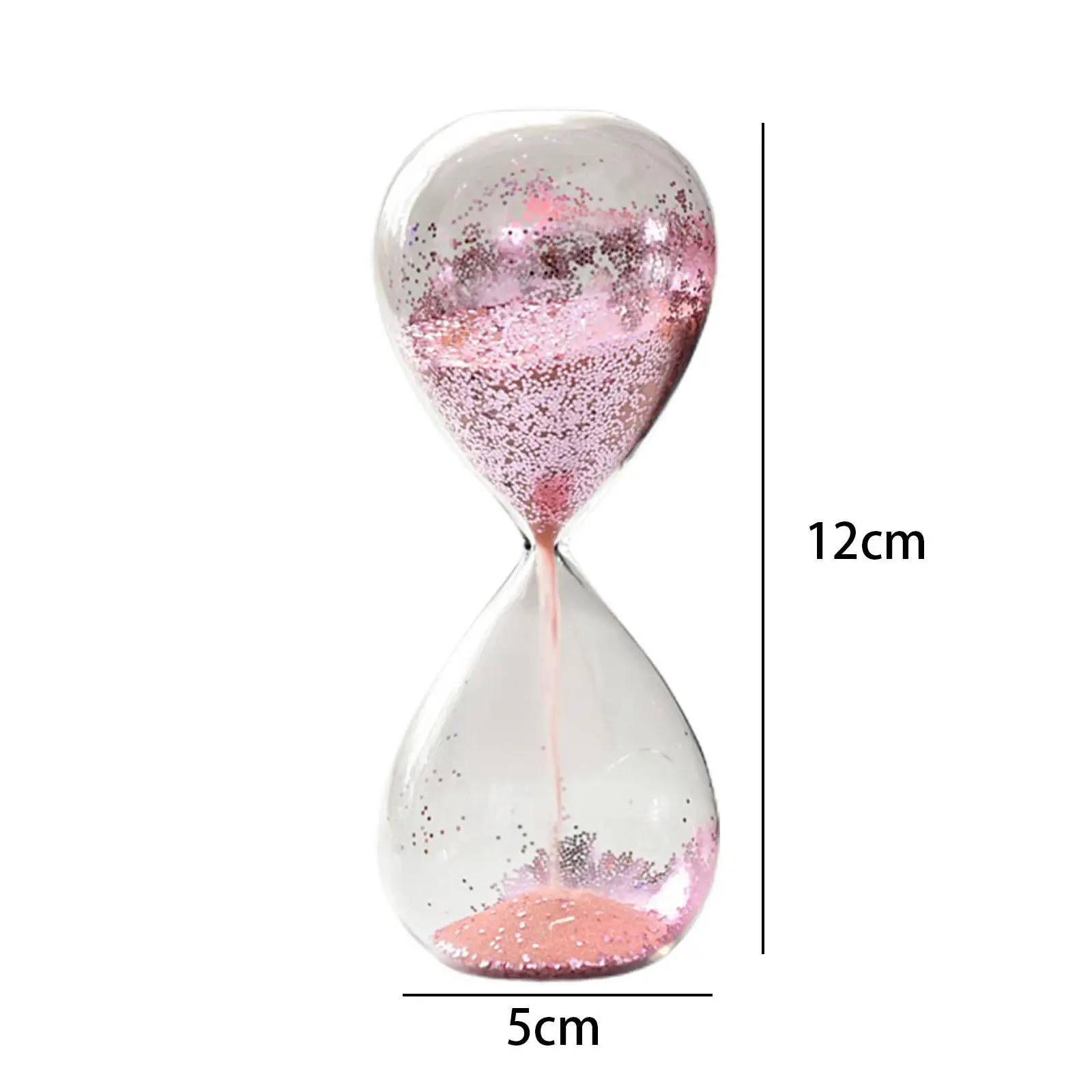 Glitter Sand Glass Timer Hourglass Entertainment Glitter Glass Sand Clock for 6