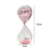Glitter Sand Glass Timer Hourglass Entertainment Glitter Glass Sand Clock for 6