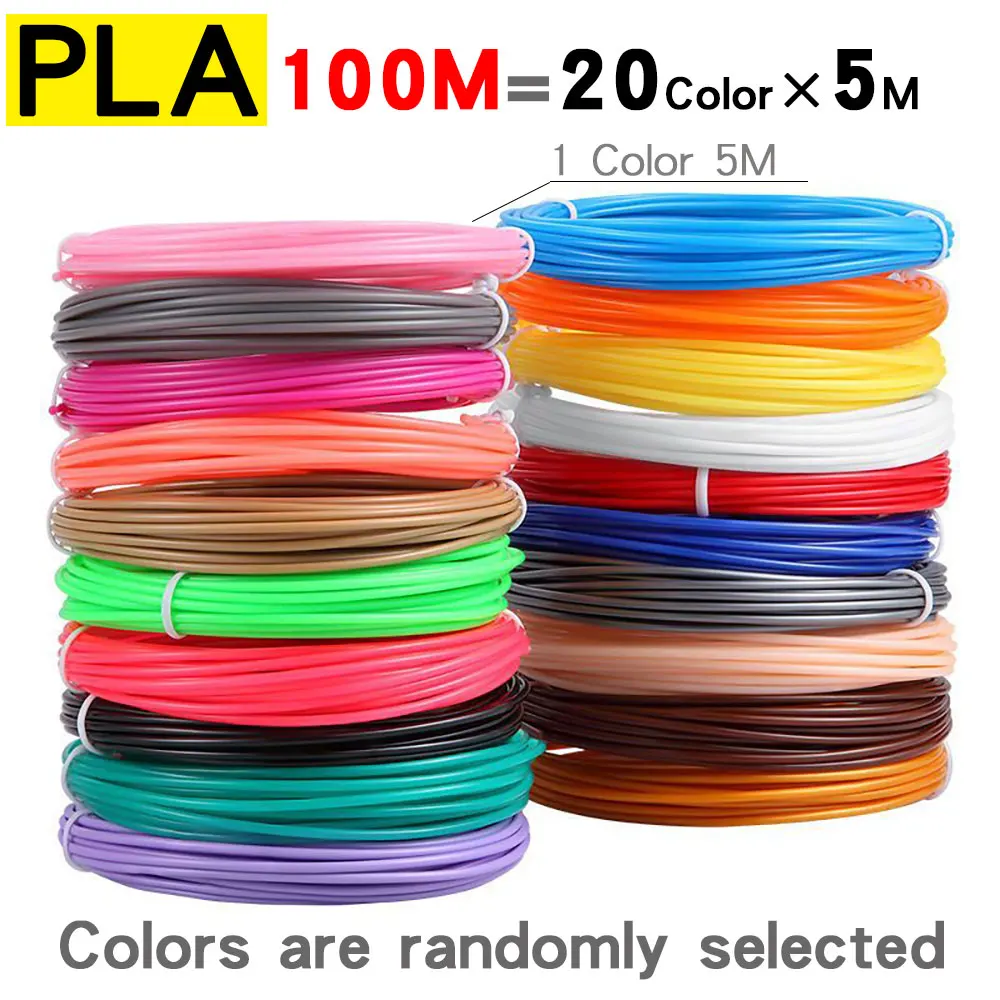 Filamento Pla para Caneta Impressora 3d sem Cheiro Segurança Recarga de Plástico Material de Impressão 10 Rolos 20 Rolos 10m Diâmetro 175 mm 200m - Imagem 5