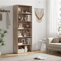 6-Tier Open Bookcase and Bookshelf, Freestanding Display Storage Shelves Tall Bookshelf Bookcase for Living Room and Office 2