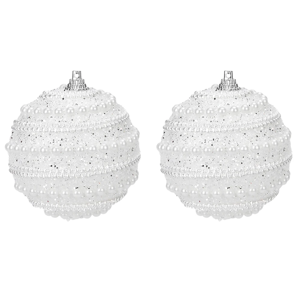 

Hanging Christmas Ball Ornament Shatterproof Decoration 8cm Gold Pearl Durable Foam Material Festive Atmosphere for Party