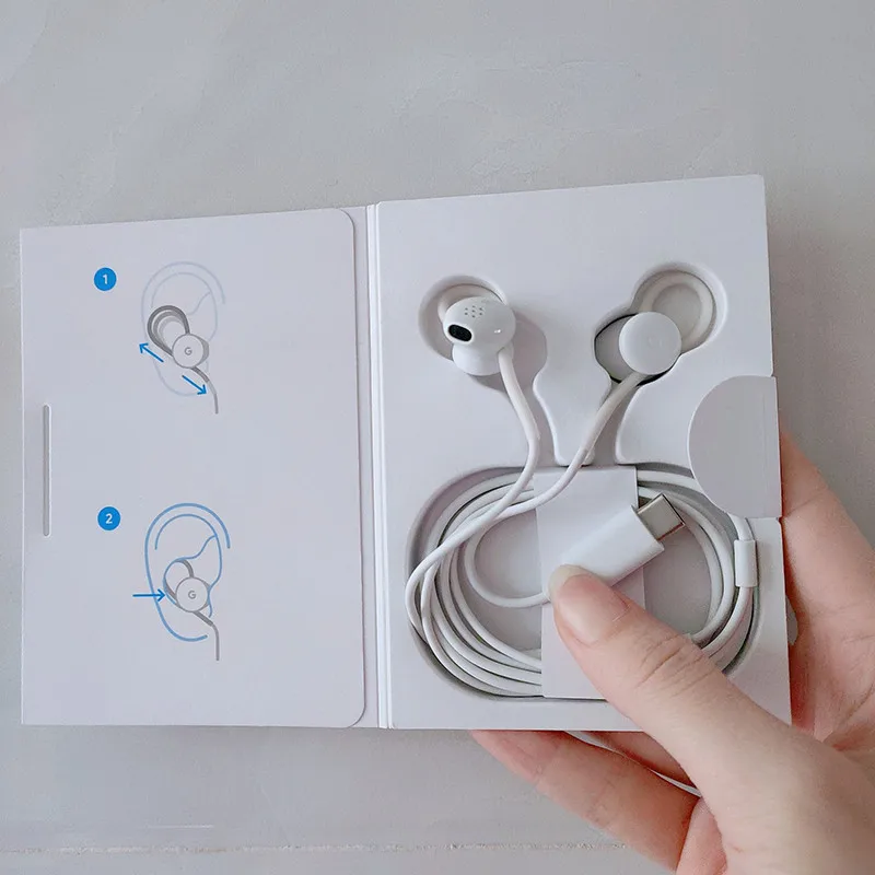 Original For Google Earphones USB Type C In-ear Earburs Wired