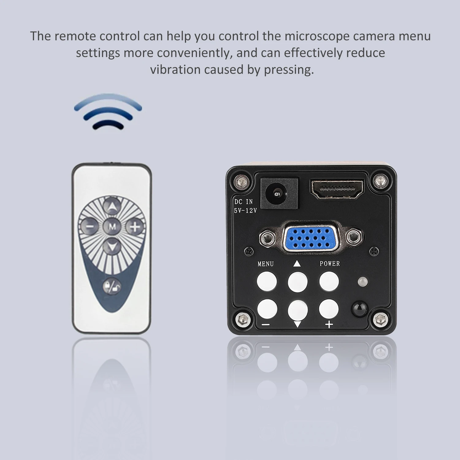 Digital Microscope 100cm Working Distance HDMI VGA 1080P Video Microscopio LED Lights 10~150X Magnifier For Soldering Repair PCB 3