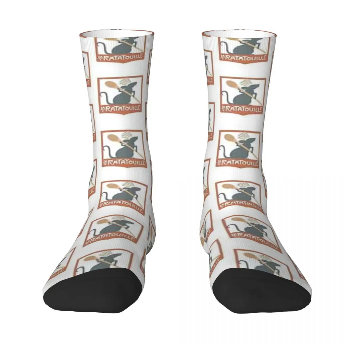

La Ratatouille Socks Harajuku Sweat Absorbing Stockings All Season Long Socks Accessories for Man's Woman's Birthday Present