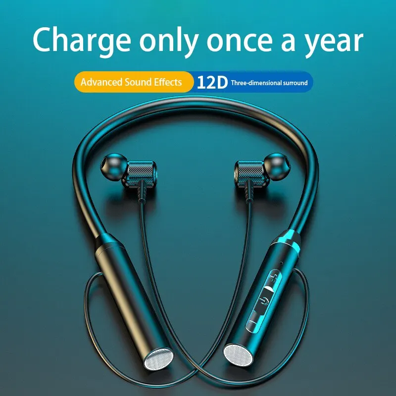 G01 Neck Hanging Bluetooth Wireless Headset Waterproof Sports Binaural